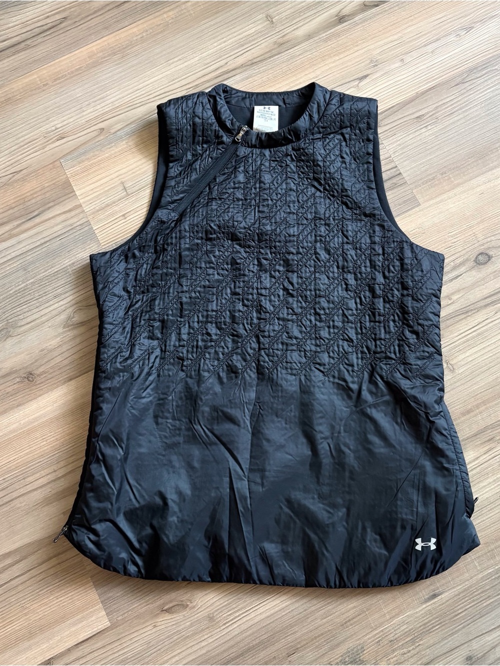 Under Armour Aerial Speed Black Quilted Sleeveless Vest Size Small